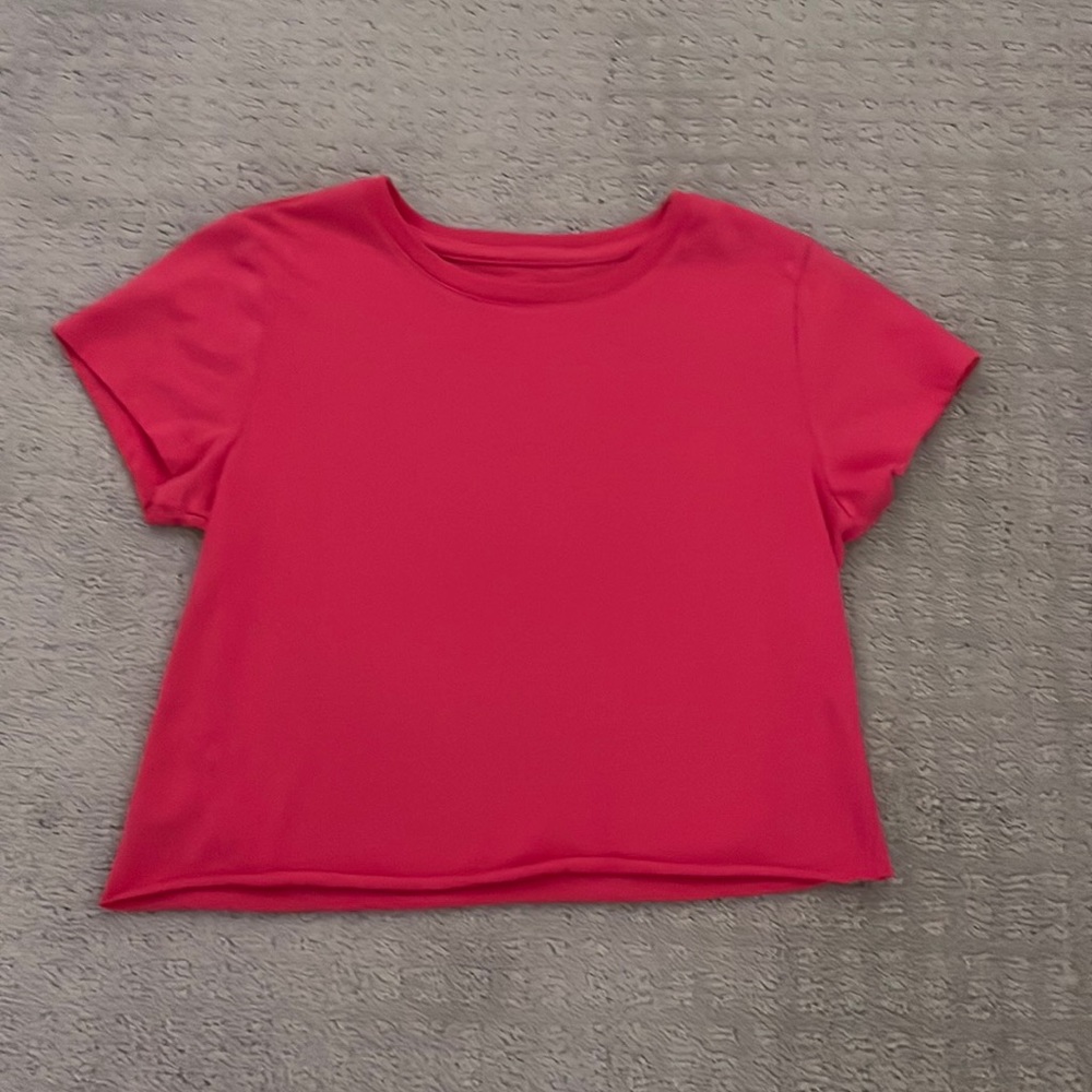 Girls hot pink crop top